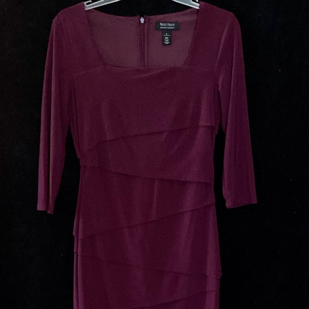 WHBM Burgundy Dress